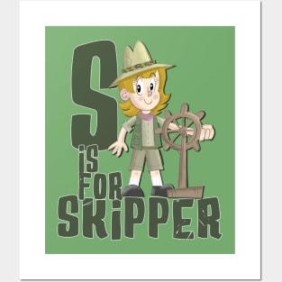 S is for Skipper Posters and Art